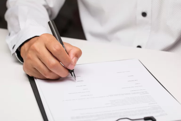 Image of a person writing on Private Certification in Byron Bay